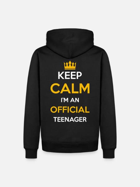 Offiziel adolescent cadeau - Sweat à capuche Premium bio Homme - noir