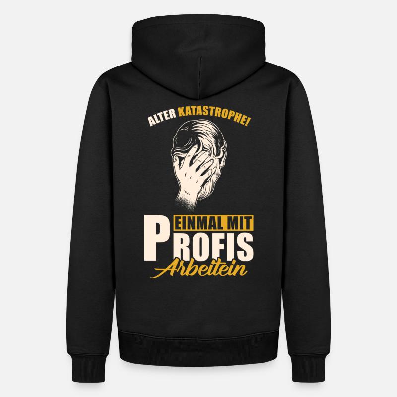 Alter Katastrophe - Männer Premium Bio Hoodie - Schwarz