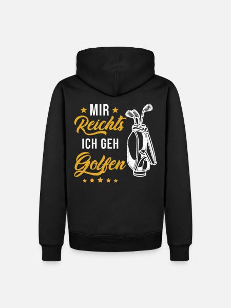 Golf Golfer Geschenk - Männer Premium Bio Hoodie - Schwarz