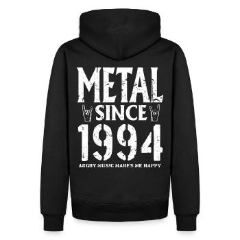 Metal Geschenk Geburstag Millésime 1994 - Sweat à capuche Premium bio Homme - noir - Dos - Nico (187cm)