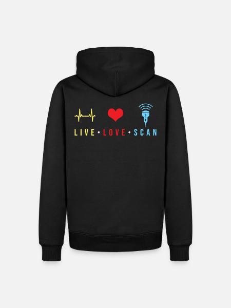 Ultrasonic Sonographer Gift - Men’s Premium Organic Hoodie - black