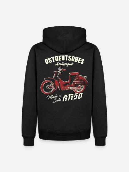 Simson KR50 - Ostdeutsches Kulturgut - Männer Premium Bio Hoodie - Schwarz
