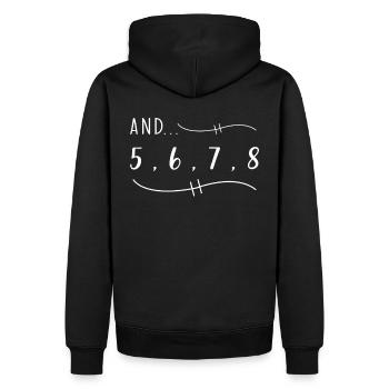 Dancing saying funny - Men’s Premium Organic Hoodie - black - Back - Nico (187cm)