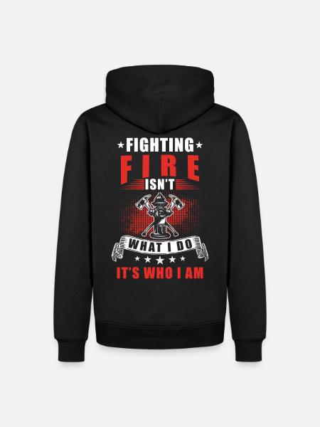 Firefighter Gift - Men’s Premium Organic Hoodie - black