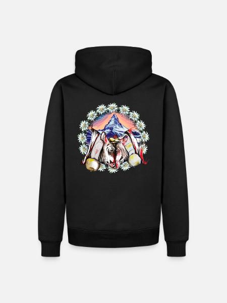 eringer kuh schweiz - Männer Premium Bio Hoodie - Schwarz