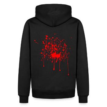 Bloodstains - Men’s Premium Organic Hoodie - black - Back - Nico (187cm)