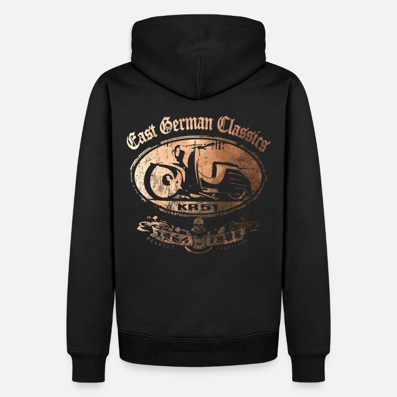 East German Classics - KR51 - Simson Schwalbe - Männer Premium Bio Hoodie - Schwarz