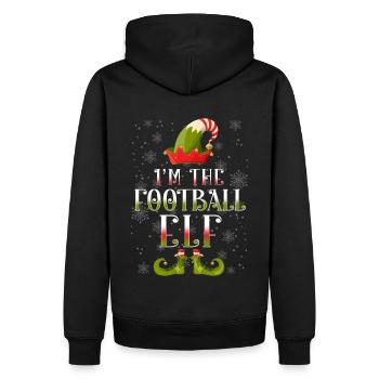 Football Elves Christmas - Men’s Premium Organic Hoodie - black - Back - Nico (187cm)