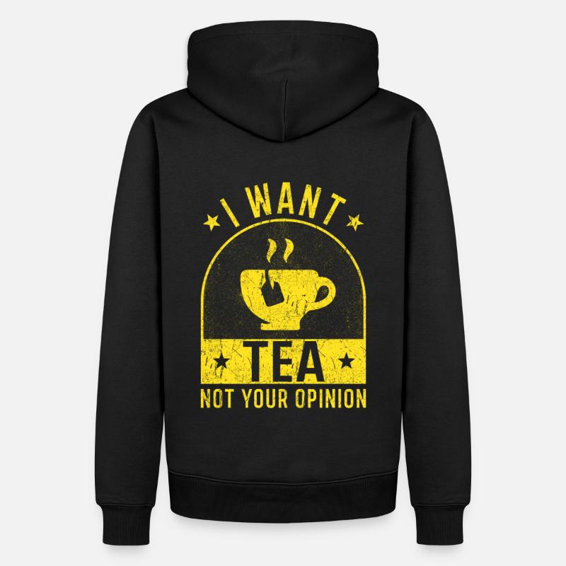 Teeliebhaber Tee Geschenke Tee Spruch - Männer Premium Bio Hoodie - Schwarz