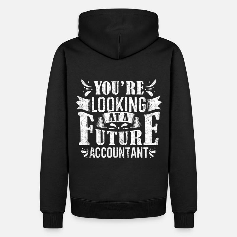 Formation de comptable - Sweat à capuche Premium bio Homme - noir