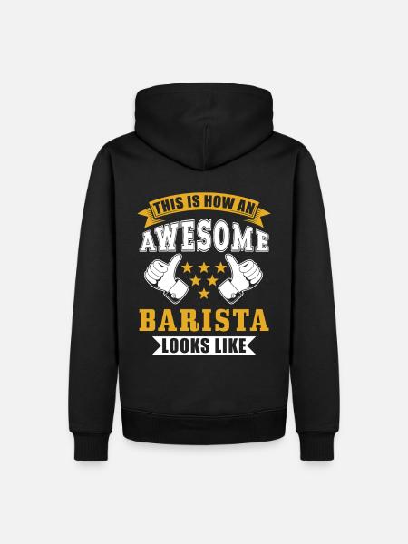 Barista Gift - Men’s Premium Organic Hoodie - black