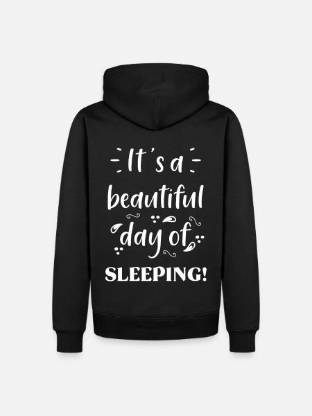 Sleeping Saying - Men’s Premium Organic Hoodie - black