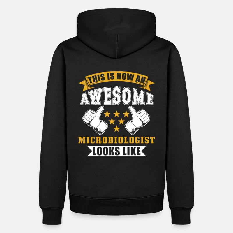Mikrobiologe Geschenk - Männer Premium Bio Hoodie - Schwarz