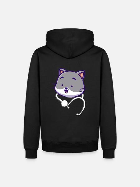 Stethoscope cute - Men’s Premium Organic Hoodie - black