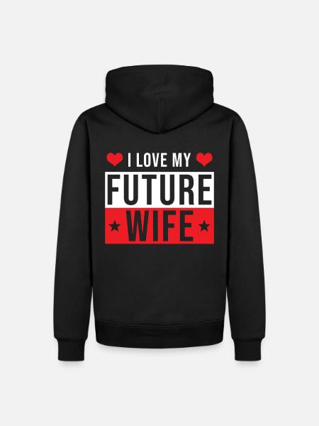 Engaged Gift - Men’s Premium Organic Hoodie - black