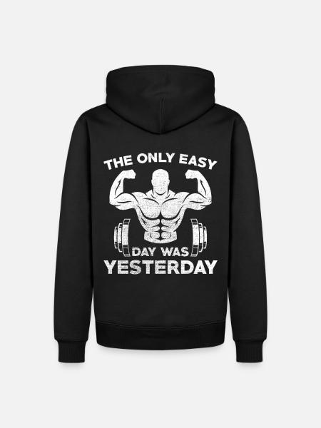 Bodybuilder - Men’s Premium Organic Hoodie - black