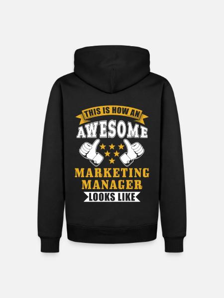 Marketing Manager Gift - Men’s Premium Organic Hoodie - black