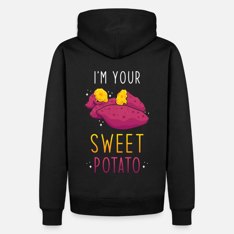 Patate douce - Sweat à capuche Premium bio Homme - noir