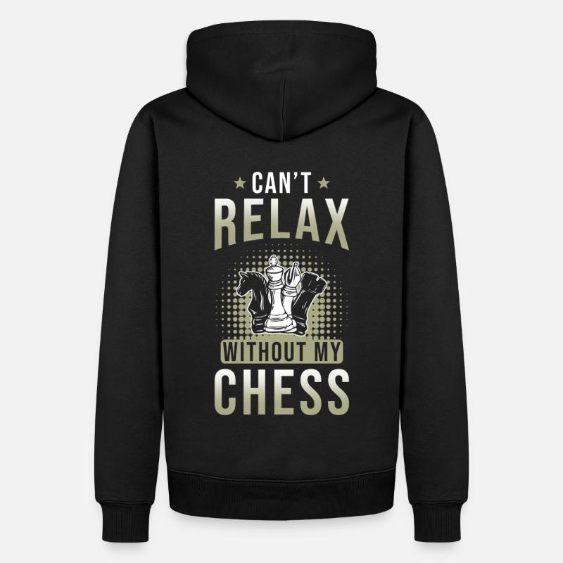 Schach Geschenk - Männer Premium Bio Hoodie - Schwarz