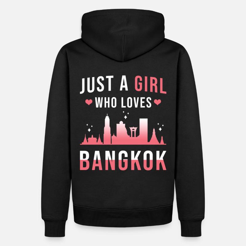 Bangkok - Männer Premium Bio Hoodie - Schwarz