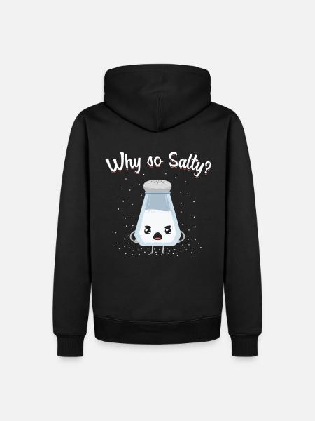 Salty pun - Men’s Premium Organic Hoodie - black