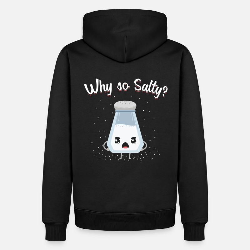 Jeu de mots salé - Sweat à capuche Premium bio Homme - noir