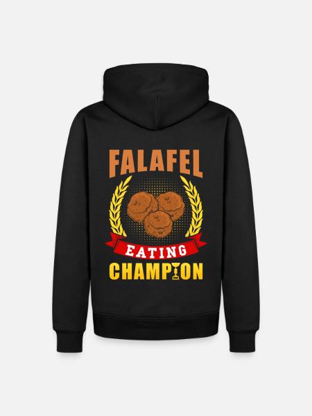 Falafel Champion - Men’s Premium Organic Hoodie - black
