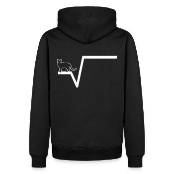Racine mathématique - Sweat à capuche Premium bio Homme - noir - Dos - Nico (187cm)