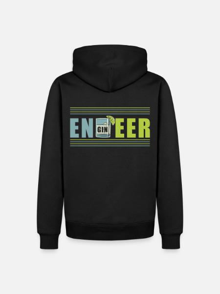 Engineer - Männer Premium Bio Hoodie - Schwarz