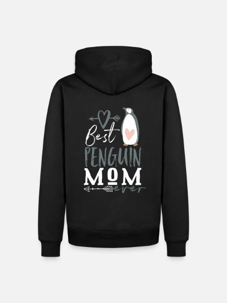 Penguin Best Penguin Mama - Men’s Premium Organic Hoodie - black