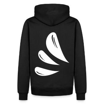 Drop Symbols - Men’s Premium Organic Hoodie - black - Back - Nico (187cm)