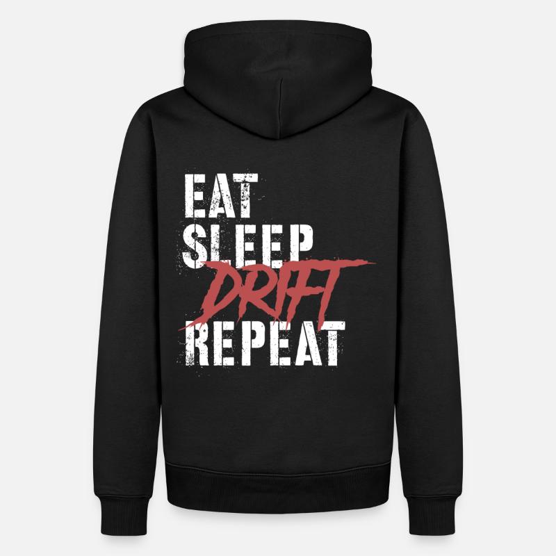 Manger Sleep Drift Répéter - Sweat à capuche Premium bio Homme - noir