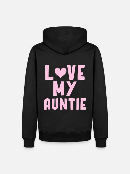 Auntie - Men’s Premium Organic Hoodie - black