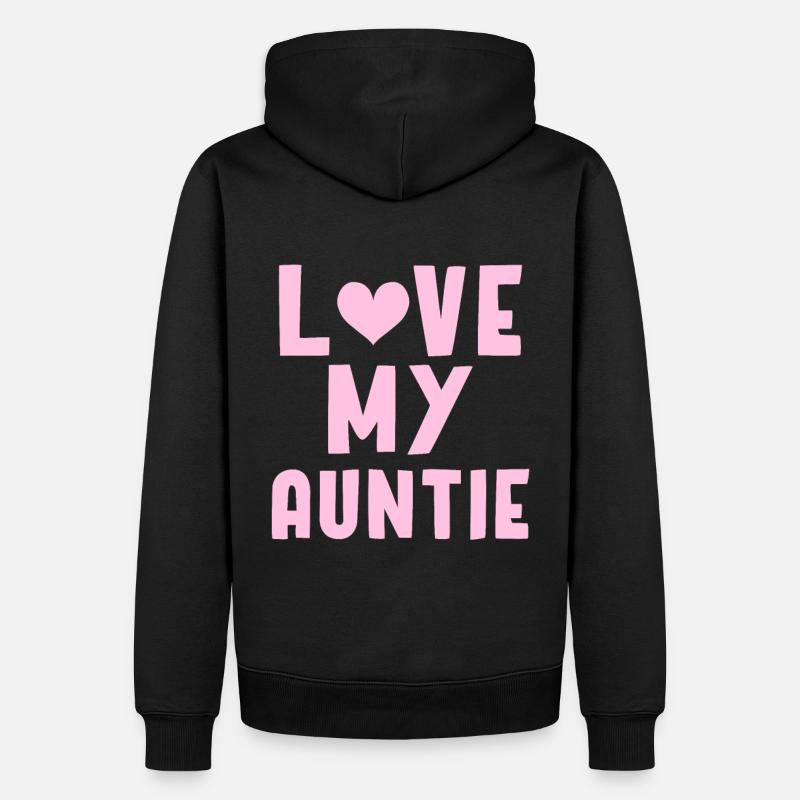 Auntie - Männer Premium Bio Hoodie - Schwarz