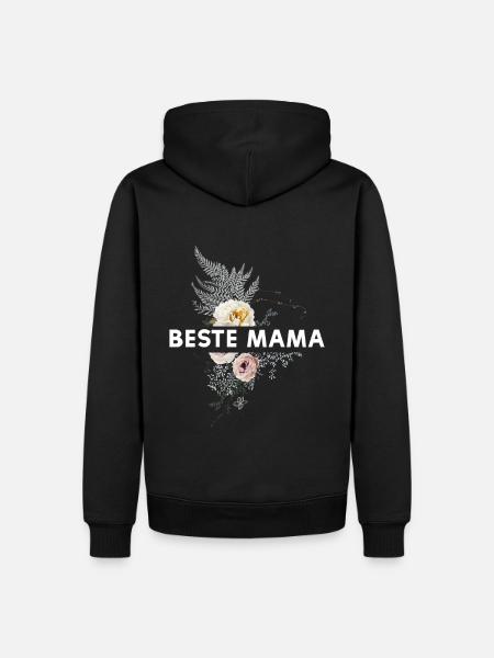 Beste Mama - Männer Premium Bio Hoodie - Schwarz