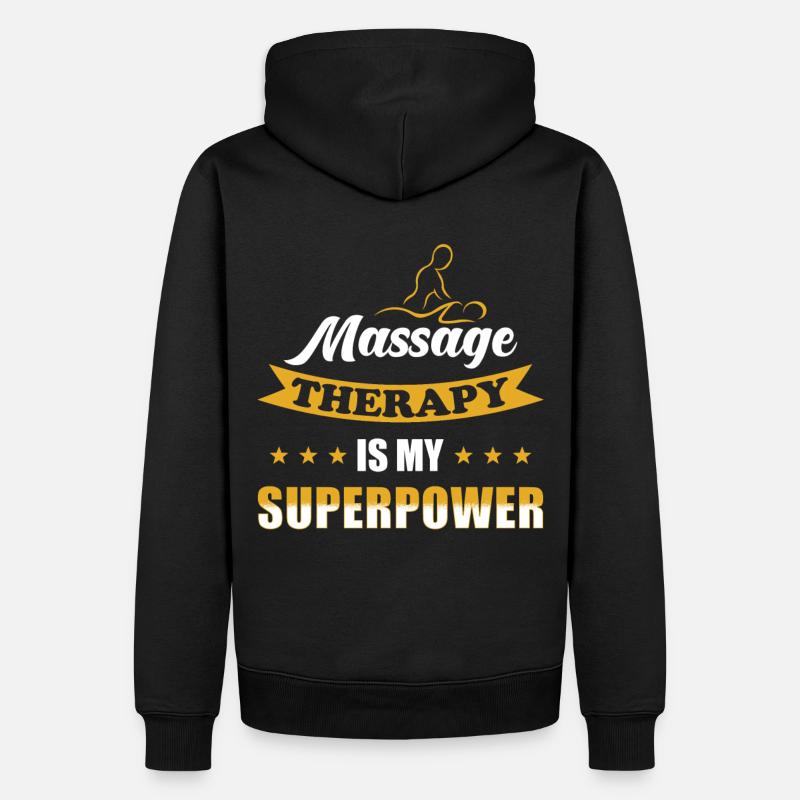 Masseur - Männer Premium Bio Hoodie - Schwarz