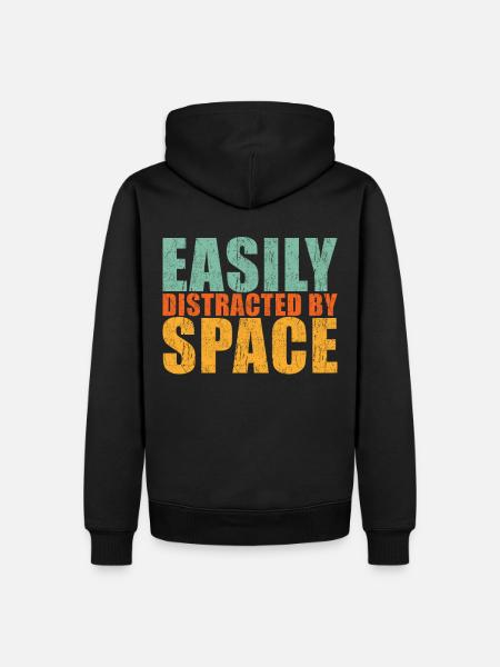 Space - Men’s Premium Organic Hoodie - black