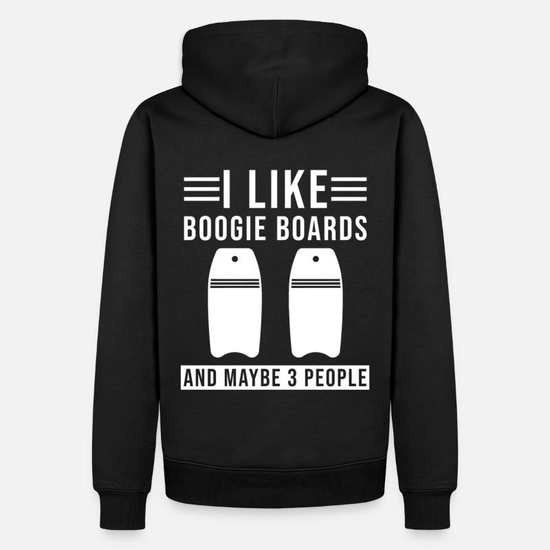 Bodyboard Boogie Boarding - Sweat à capuche Premium bio Homme - noir
