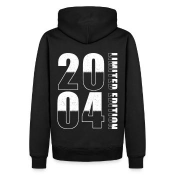 2004 Limited Edition Geburstag - Männer Premium Bio Hoodie - Schwarz - Hinten - Nico (187cm)