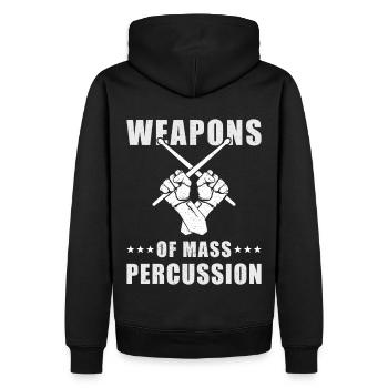 Cadeau de batteur batteur - Sweat à capuche Premium bio Homme - noir - Dos - Nico (187cm)