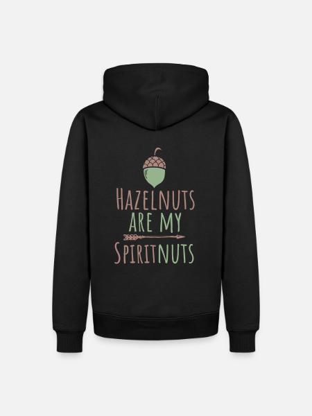 Hazelnut - Men’s Premium Organic Hoodie - black