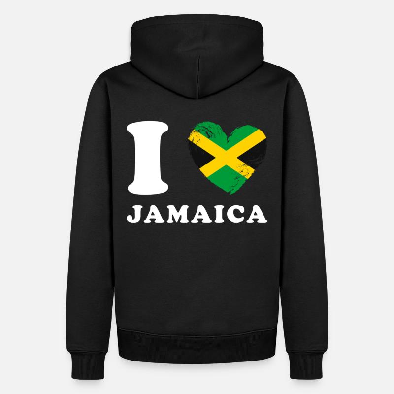 J’adore la Jamaïque - Sweat à capuche Premium bio Homme - noir