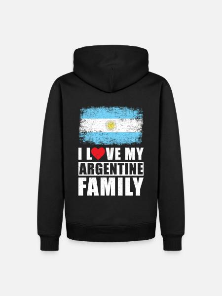 Argentina Family - Men’s Premium Organic Hoodie - black