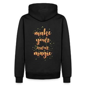 Magic Spell - Men’s Premium Organic Hoodie - black - Back - Nico (187cm)