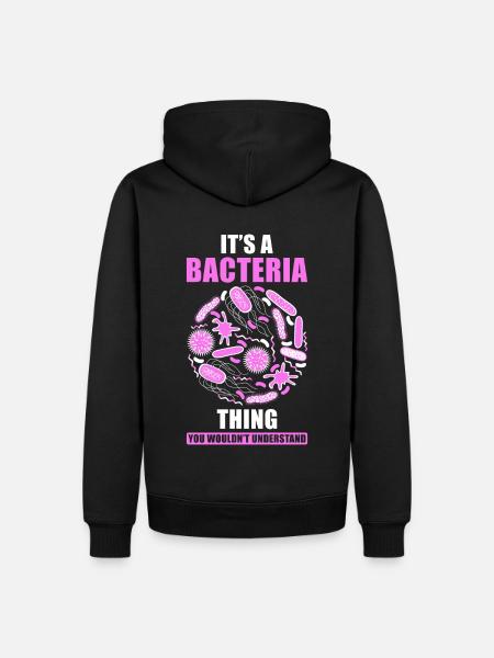 Microbiome saying funny - Men’s Premium Organic Hoodie - black