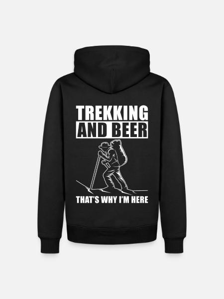 Trekking - Men’s Premium Organic Hoodie - black