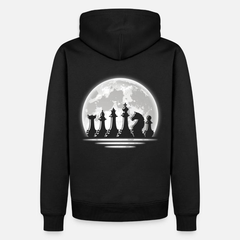 Échecs - Sweat à capuche Premium bio Homme - noir