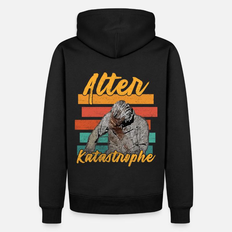 Alter Katastrophe - Männer Premium Bio Hoodie - Schwarz
