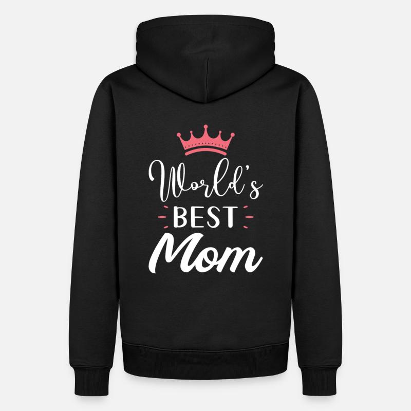 Meilleure maman du monde - Sweat à capuche Premium bio Homme - noir