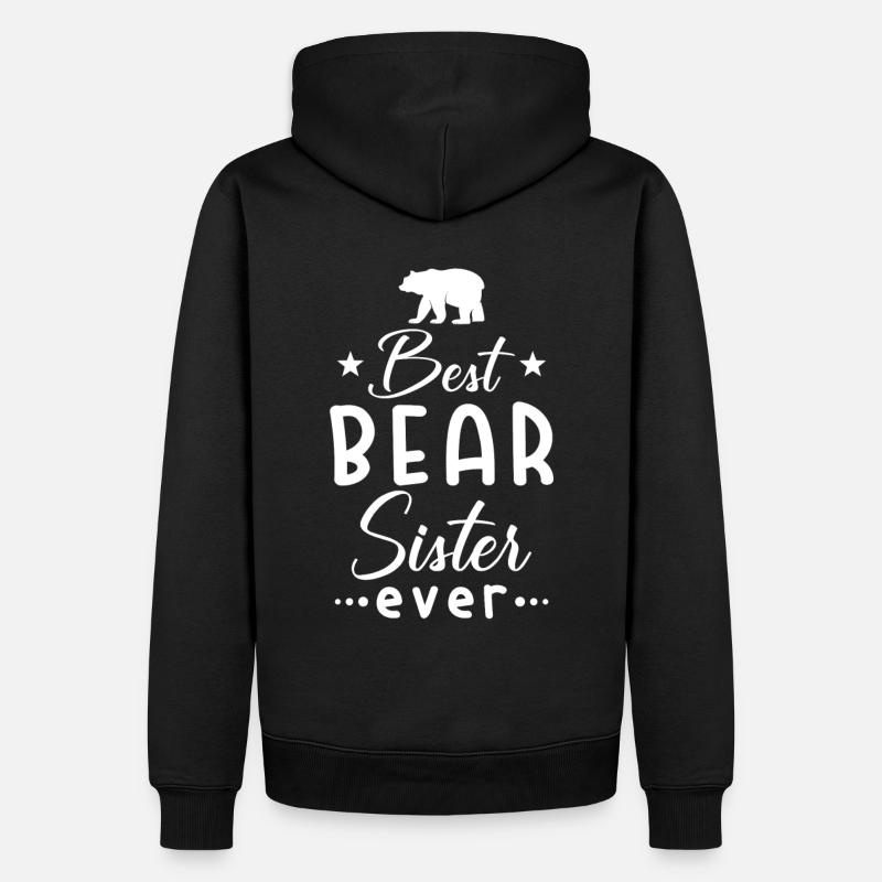 Sœur Ours Sœur - Sweat à capuche Premium bio Homme - noir